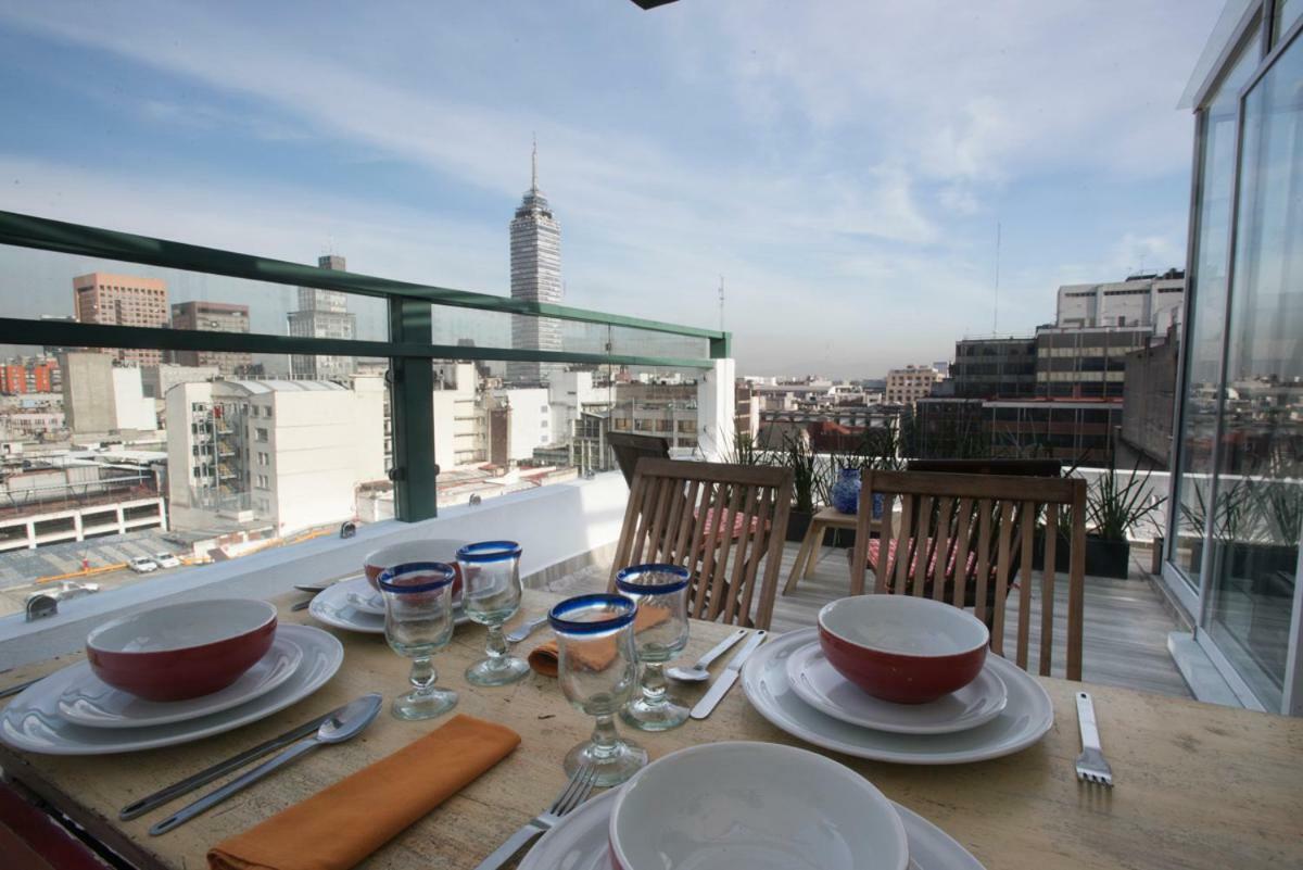 Duplex/Terraza Privada En Corazon Centro Historico Apartman Mexikóváros Kültér fotó
