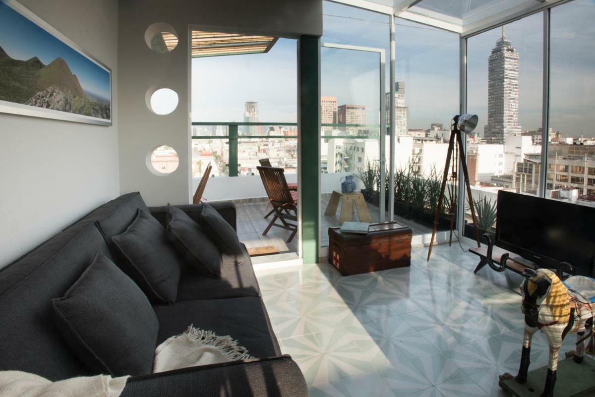 Duplex/Terraza Privada En Corazon Centro Historico Apartman Mexikóváros Kültér fotó