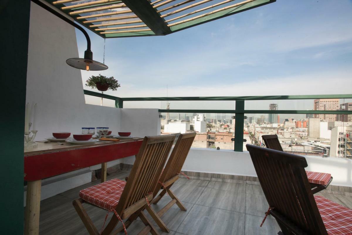 Duplex/Terraza Privada En Corazon Centro Historico Apartman Mexikóváros Kültér fotó