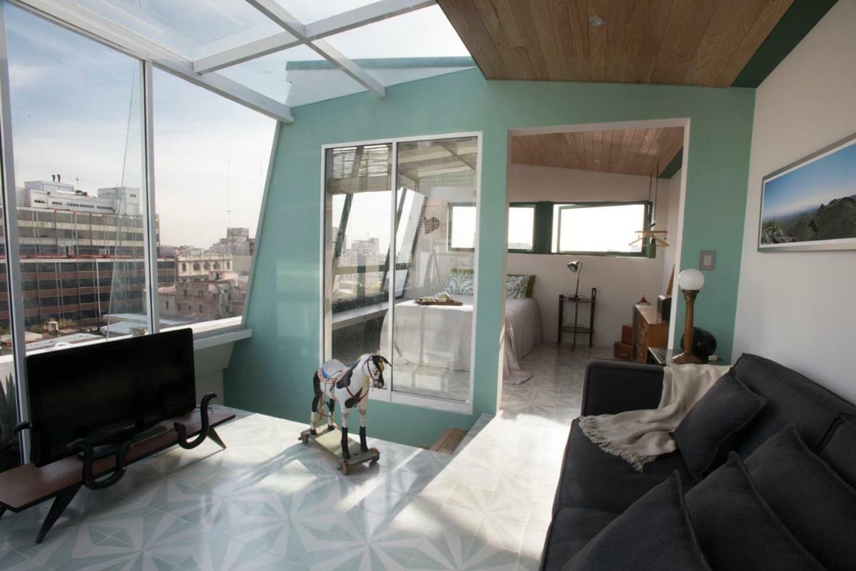 Duplex/Terraza Privada En Corazon Centro Historico Apartman Mexikóváros Kültér fotó